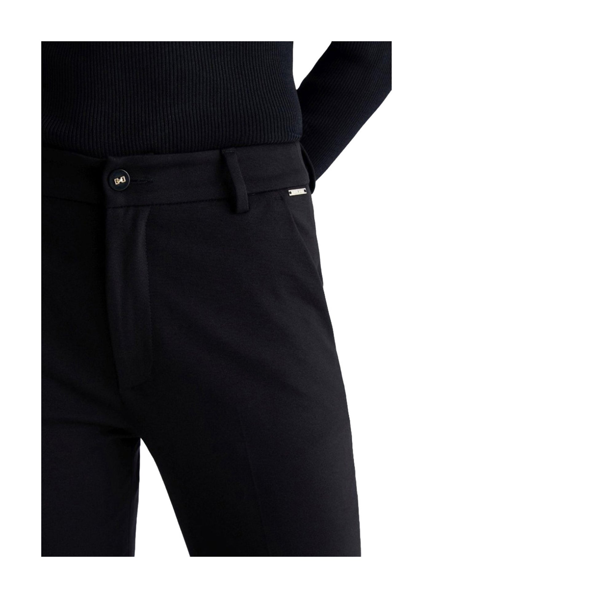 Pantaloni Donna Chino Nero dettaglio