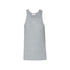 Top Donna a costine con logo Grigio