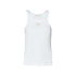 Top Donna a costine con logo Bianco