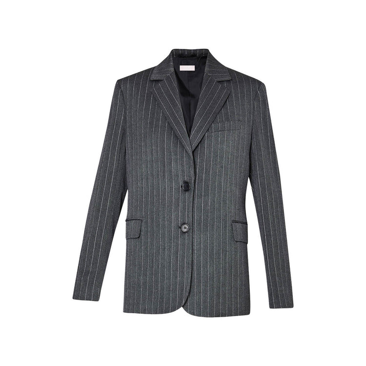 Blazer Donna lungo gessato all over