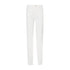 Pantaloni straight Donna in velluto bianco