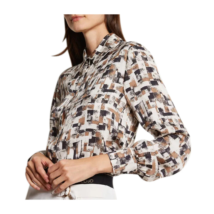 Camicia Donna in raso stampato