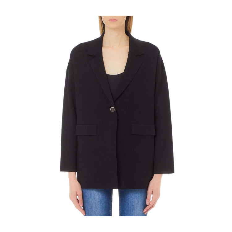 Giacca Blazer Donna dritta nera