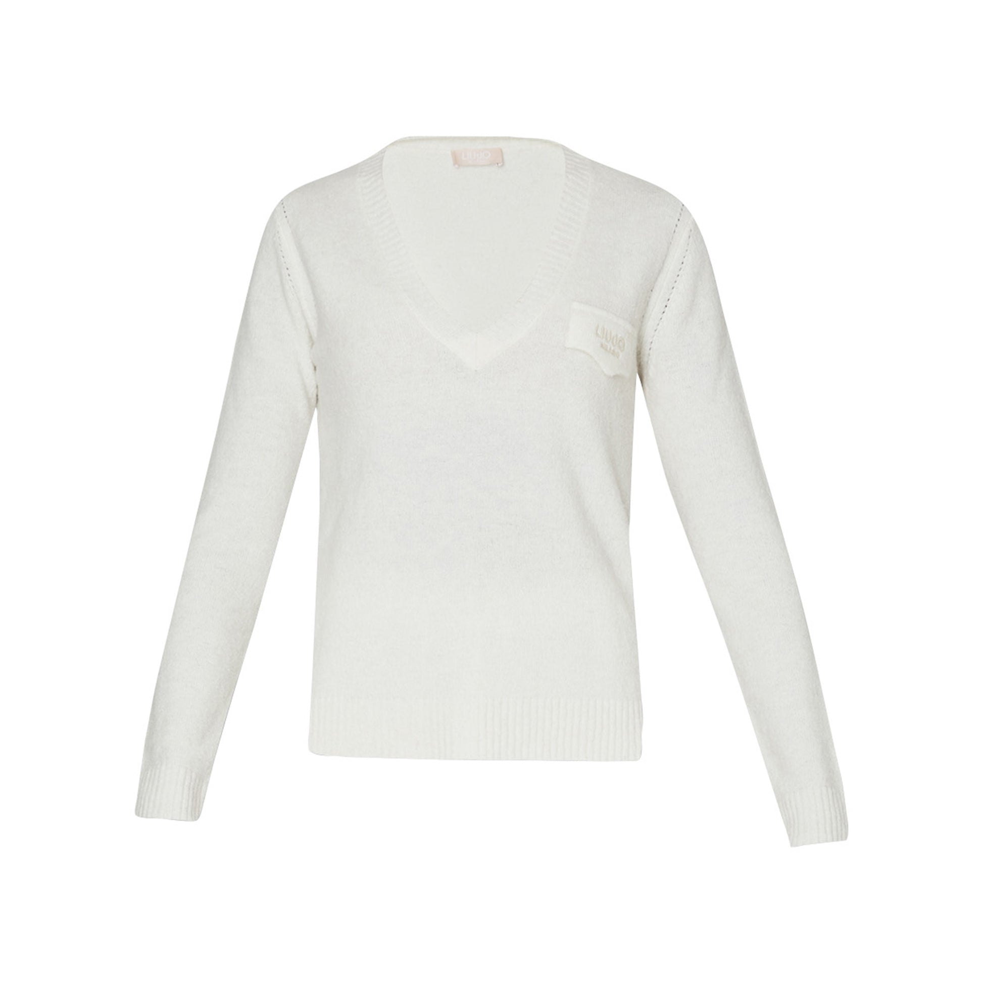 Maglia Donna misto lana e alpaca Bianco