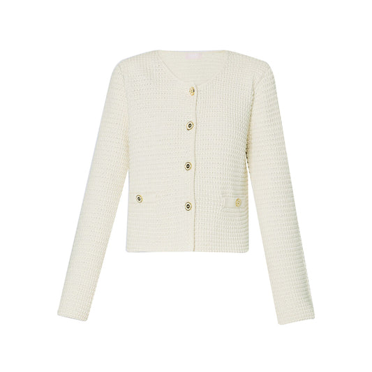 Cardigan Donna in maglia Bianco