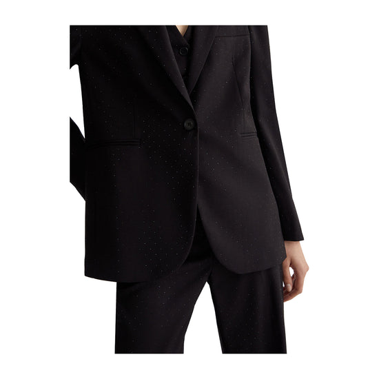 Blazer Donna in Twill Nero dettaglio