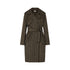 Cappotto lungo Donna con motivo check
