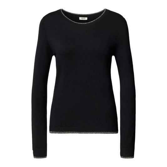 Maglia Donna in nero con dettagli in lurex