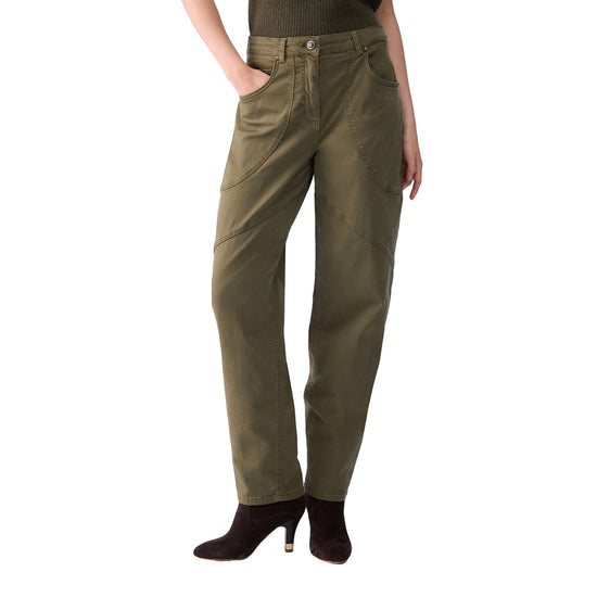 Pantalone baggy Donna con tasche modella frontale