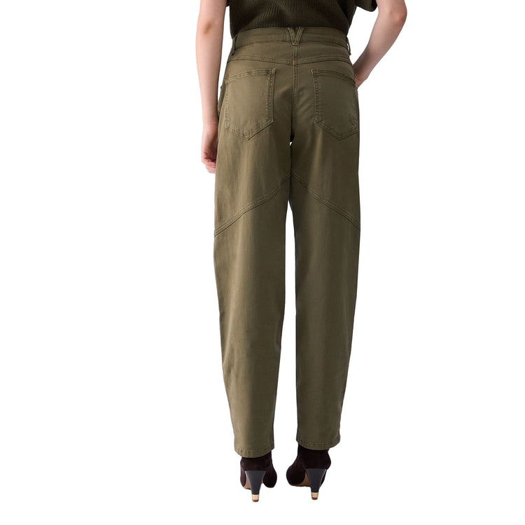 Pantalone baggy Donna con tasche modella retro