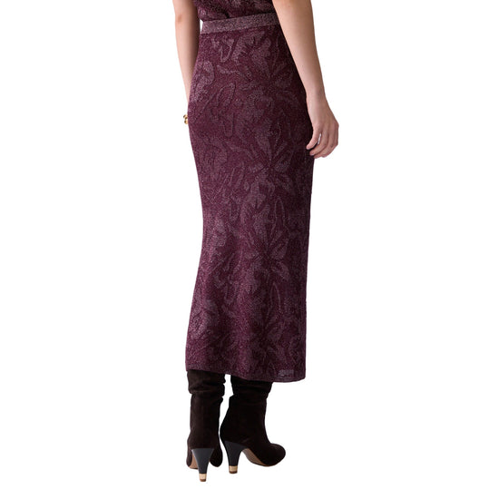 Gonna loguette Donna in pizzo lamé modella retro