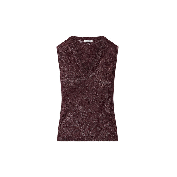 Top Donna in maglia lamé