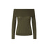 Maglia Donna con scollo bardot Verde