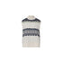 Gilet jacquard Donna con ricami gioielli Bianco