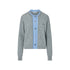 Cardigan Donna con inserto bimateriale