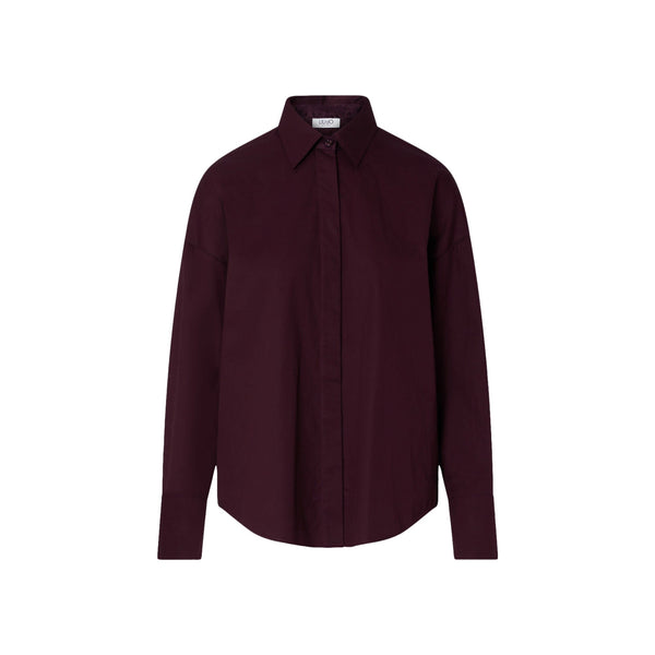 Camicia Donna con inserto jacquard sul retro