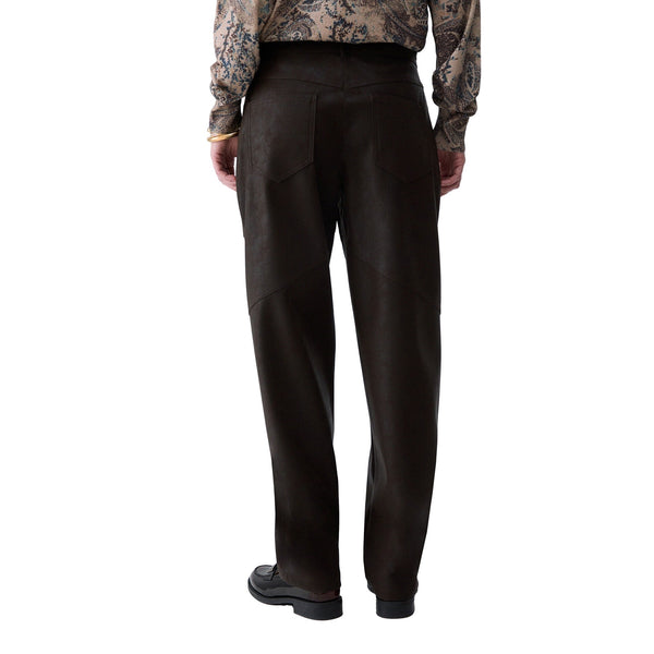 Pantalone baggy Donna in tessuto spalmato modella retro