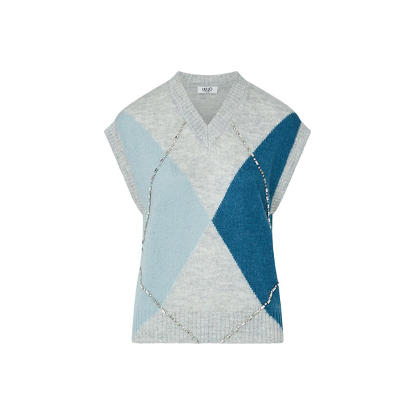 Gilet Argyle con ricami gioiello