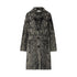 Cappotto jacquard Donna in maglia spazzolata grigio