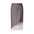 Gonna longuette Donna con pizzo e nodo laterale