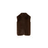 Gilet Donna in pelliccia sintetica marrone