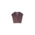 Gilet cropped Donna in teddy rosa