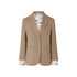 Giacca Donna Beige con polsi stampati 