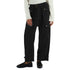 Pantalone cargo Donna in flanella nero, modella frontale
