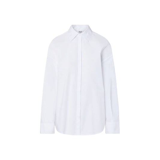 Camicia Donna con spacco retro in colore bianco