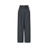 Pantalone flare Donna in flanella grigio