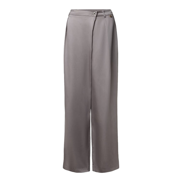 Pantalone Donna a gamba larga grigio