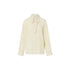 Camicia Donna con fiocco sur ton color panna