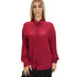Camicia Donna con fiocco tinta unita rosso