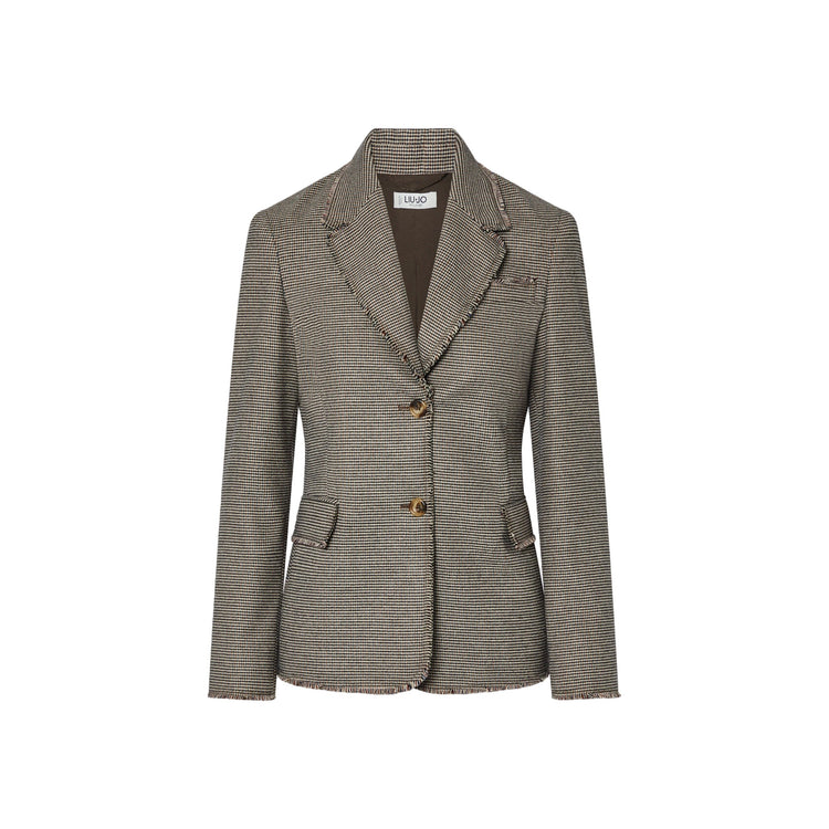 Blazer Donna in pied de poule