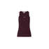 Canotta bordeaux Donna con logo triplo