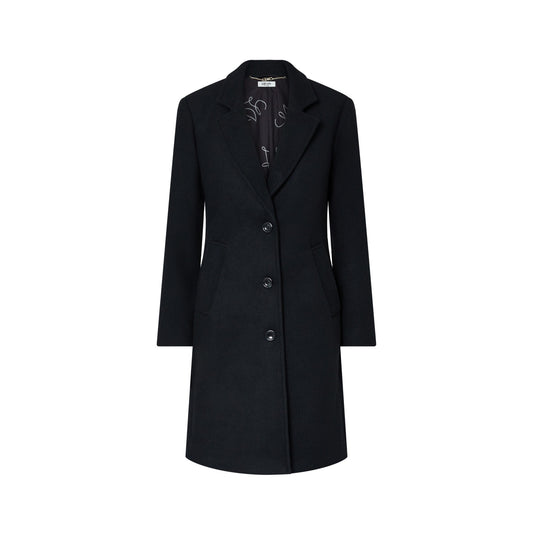 Cappotto midi Donna con bottoni Nero