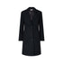 Cappotto midi Donna con bottoni Nero
