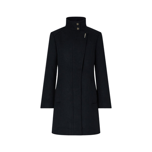 Cappotto midi Donna in panno nero