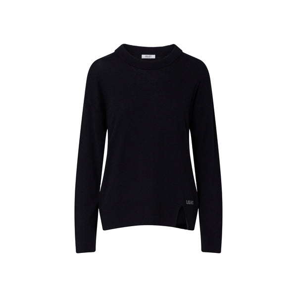 Maglia girocollo Donna Nero