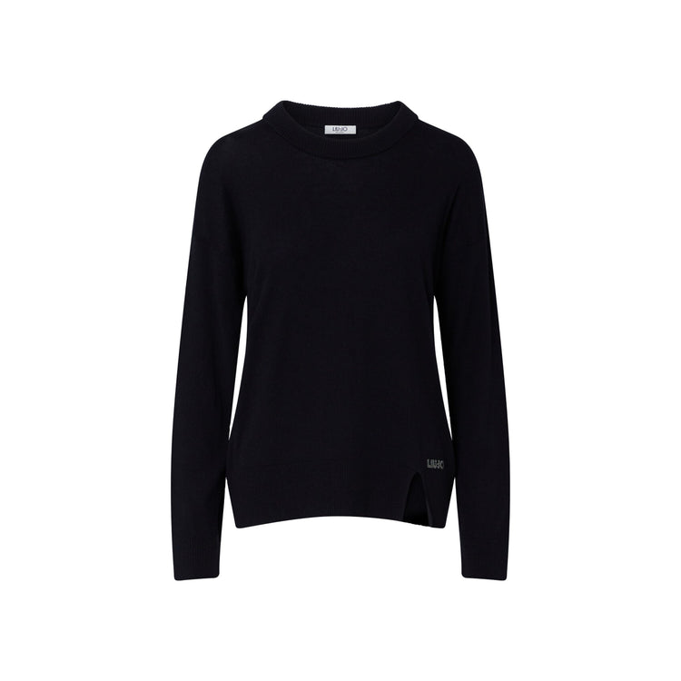 Maglia girocollo Donna Nero