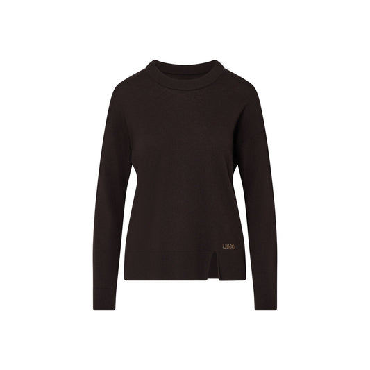 Maglia girocollo Donna Marrone
