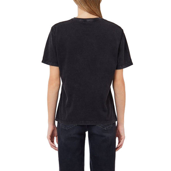 T-shirt Donna con logo ondeggiante retro