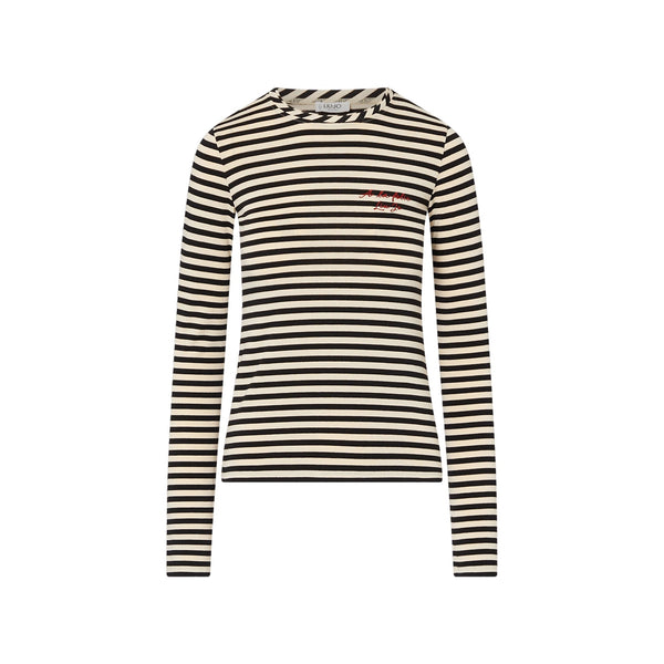 T-shirt Donna manica lunga a righe