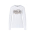 T-shirt Donna skinny fit manica lunga Bianco