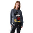 Maglia Donna in lana grigia Mr Mouse modella frontale
