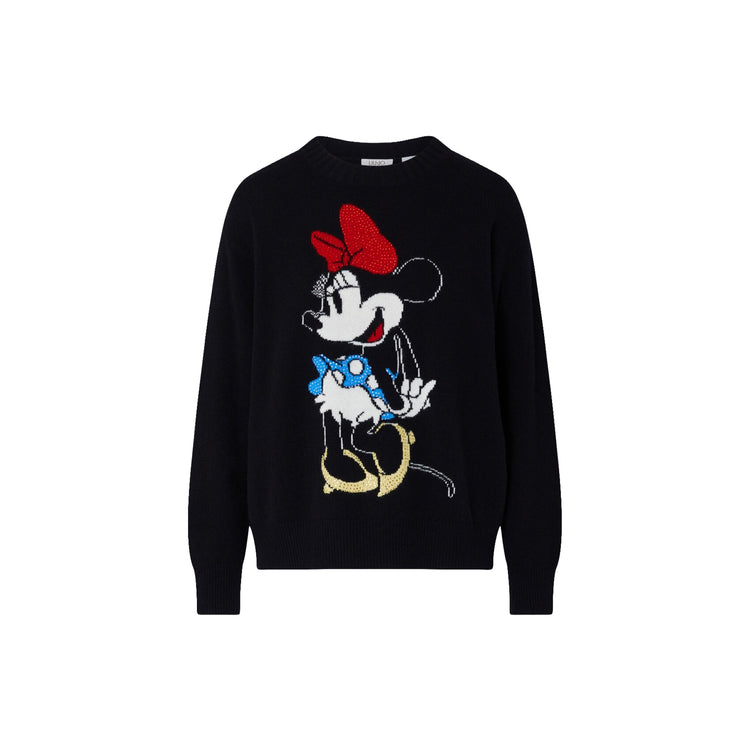Maglia Donna in lana nera Mrs Mouse