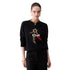 Maglia nera Donna con disegno charm