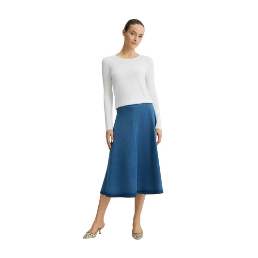 Maglia Bianca da donna Liu Jo Better modella intera frontale