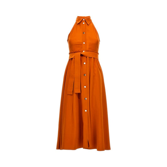Robe femme sans manches avec fermeture boutonnée