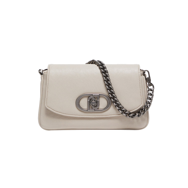 Borsa a spalla Donna in tessuto spalmato Beige